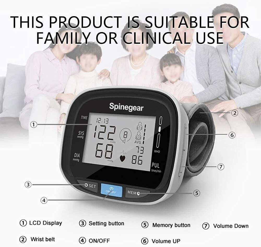 Spinegear Wrist Blood Pressure Monitor - Spinegear